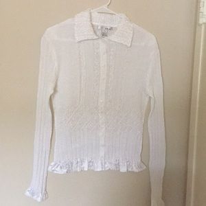New button up white blouse